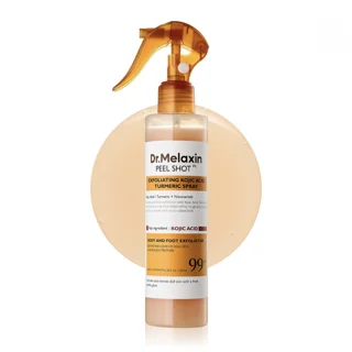 اسپری لایه‌بردار کوجیک اسید و زردچوبه ملایم بدن و پا دکتر ملاکسین